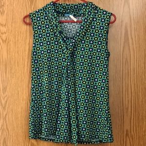 Dressy tank with tie on chest